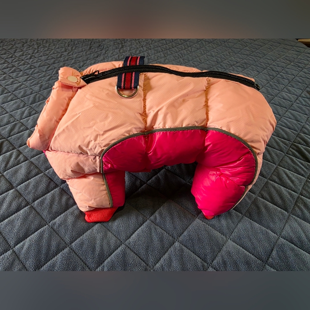 Stylish Two Toned Pink Dog Jacket XS
